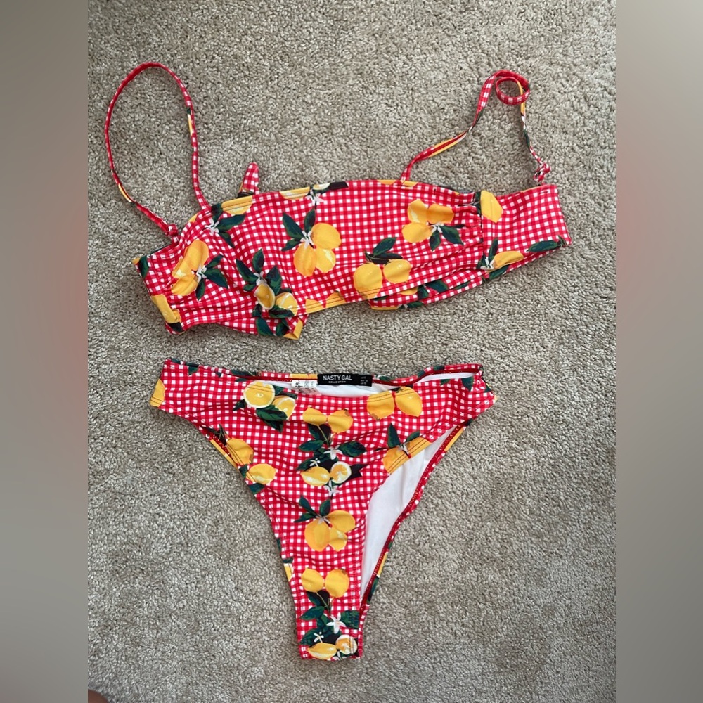 Lemon High Waisted Bikini Set